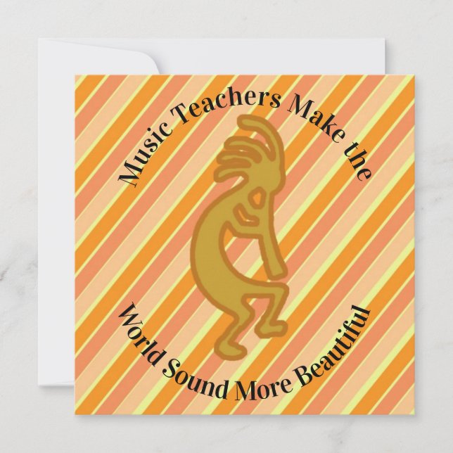 Vielen Dank Musiklehrer Kokopelli Wertschätzung (Vorderseite)