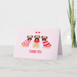 Vielen Dank Niedlich Mops Hunde Dankeskarte