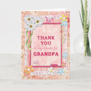 Vielen Dank Opa, Blume Kundenkarte Dankeskarte