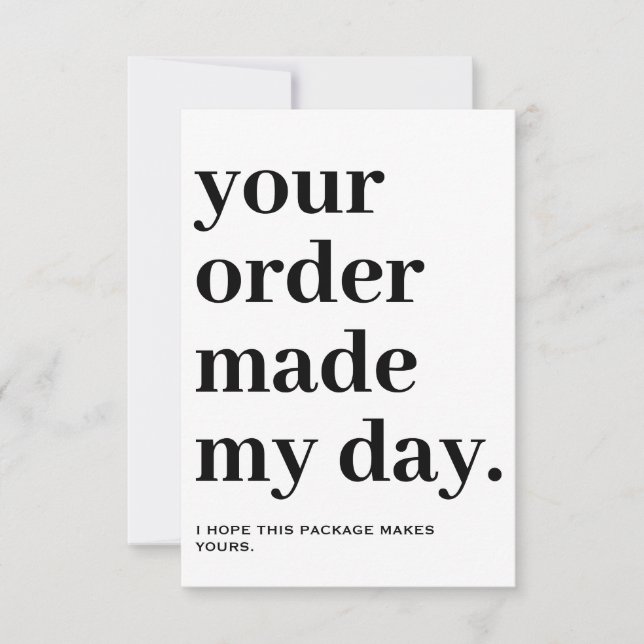 Vielen Dank Packungsbeilage Dankeskarte (Vorderseite)