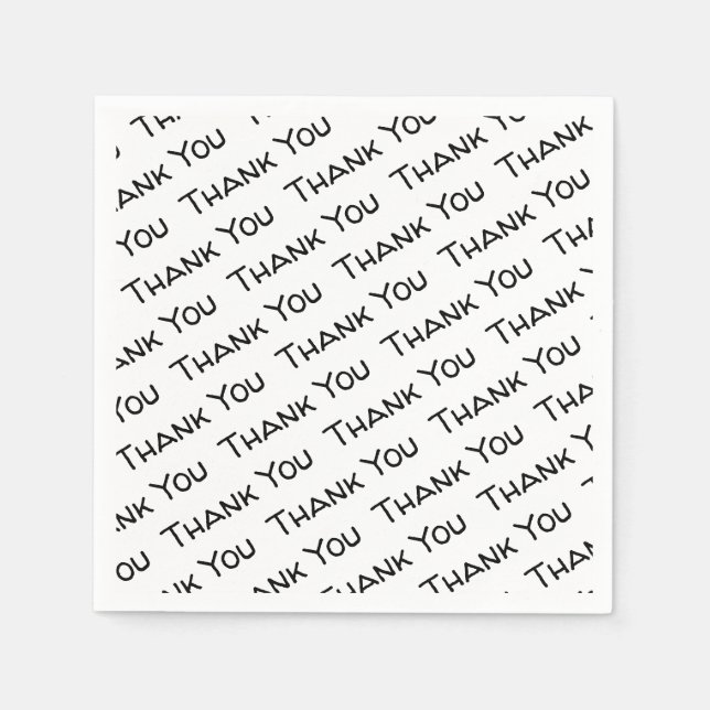 Vielen Dank Paper Napkins Serviette (Vorderseite)