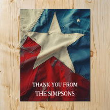 Vielen Dank Patriotic Red White Blue Lone Star