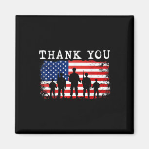 Vielen Dank Patriotic Veteran Gedenktag 4. Ju Magnet