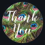 Vielen Dank, Peacock Feather Stickers<br><div class="desc">Danke Ihnen für die Pfacock Feathers Stickers</div>