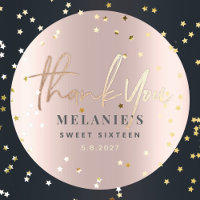 Vielen Dank Personalisiert 16. Bridal Rose Gold
