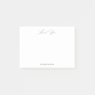 Vielen Dank personalisierter Name Post-it Klebezettel