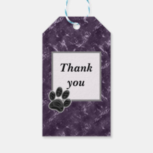 Vielen Dank Pet Sitter Rich Lila Marble Geschenkanhänger