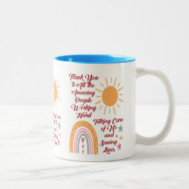 Vielen Dank Phantastischen Menschen Zweifarbige Tasse