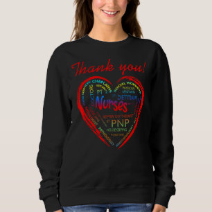 Vielen Dank Pnp Krankenpfleger Ärzte Sweatshirt