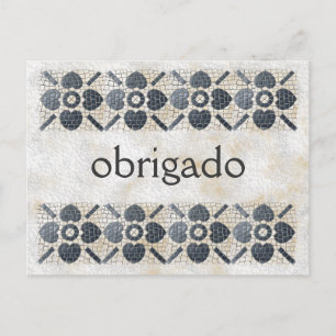 Vielen Dank - Portugese Postkarte