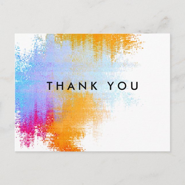 Vielen Dank, Postcard Personalisiert Postkarte (Vorderseite)