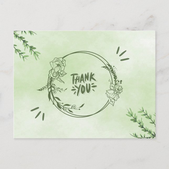 Vielen Dank Postkarte (Vorderseite)