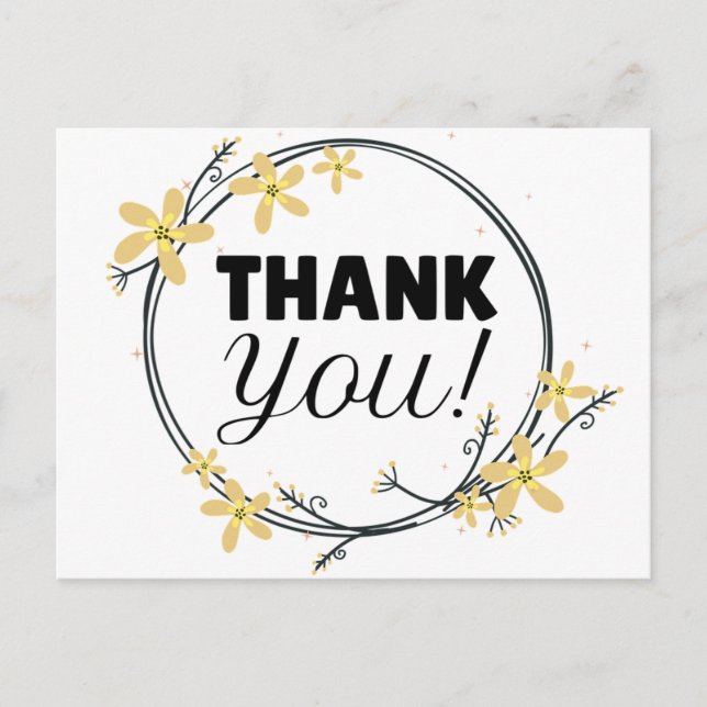 Vielen Dank Postkarte (Vorderseite)