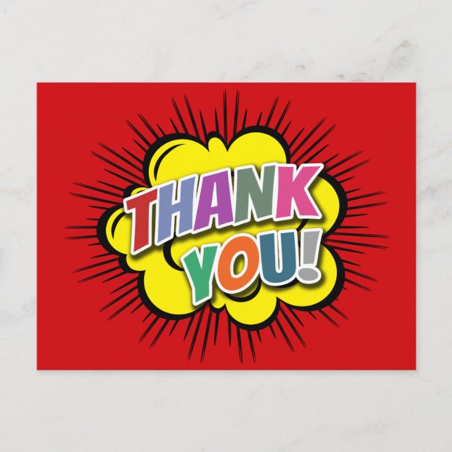 Vielen Dank Postkarte (Vorderseite)