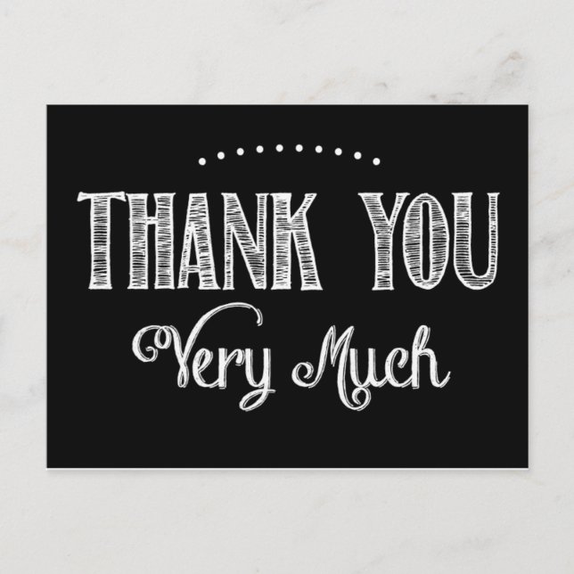 Vielen Dank, Postkarte (Vorderseite)