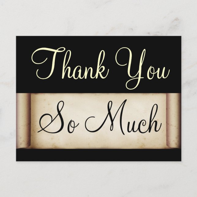 Vielen Dank, Postkarte (Vorderseite)