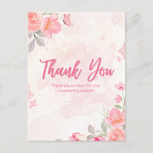 Vielen Dank Postkarte (Vorderseite)