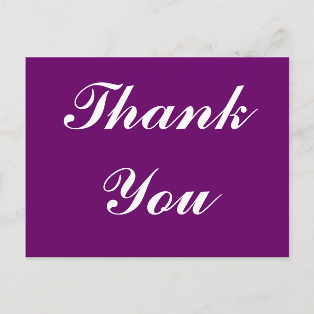 Vielen Dank, Postkarte (Vorderseite)