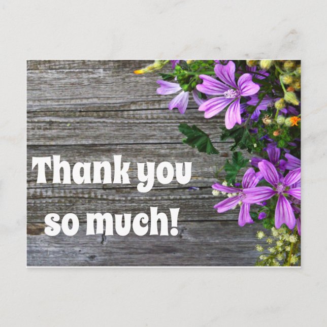 Vielen Dank Postkarte (Vorderseite)