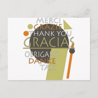 Vielen Dank Postkarte