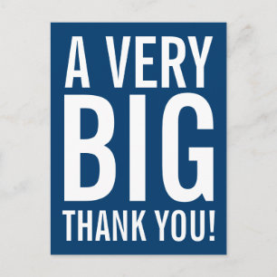 Vielen Dank Postkarten mit Großbuchstaben Typograf