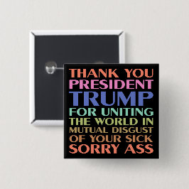 Vielen Dank Präsident Trump für die Vereinigung de Button
