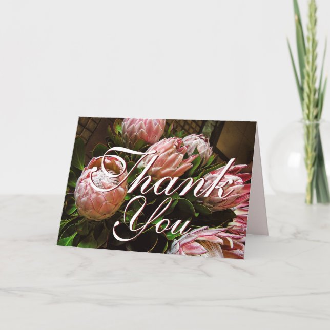 Vielen Dank Protea Card Dankeskarte (Vorderseite)