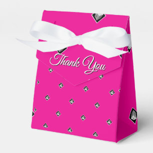 Vielen Dank Pyramid Cube Wiederholung Hot Pink Geschenkschachtel