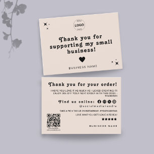 Vielen Dank Qr-Logoabschlag Verlass einer Überprüf Visitenkarte