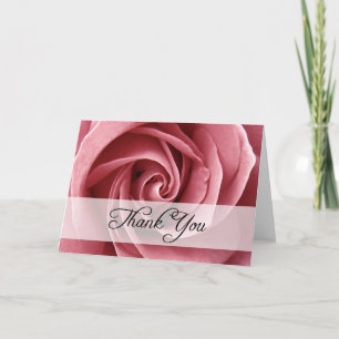 Vielen Dank : Rose : Dankeskarte