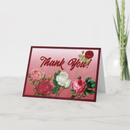 Vielen Dank Rose Karte