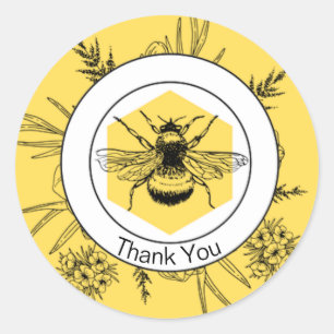 Vielen Dank Runder Aufkleber