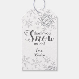 Vielen Dank Schnee viel Winter OneDerland Silver Geschenkanhänger