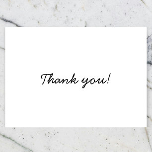 Vielen Dank, Schwarz und Weiß Einladung