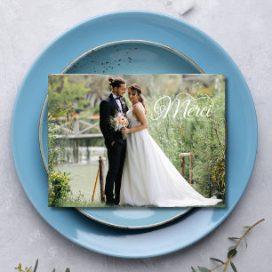 Vielen Dank Sehr Beliebte Hochzeit Foto Postkarte