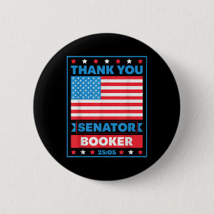 Vielen Dank Senator Cory Booker 25 Stunden und 5 M Button