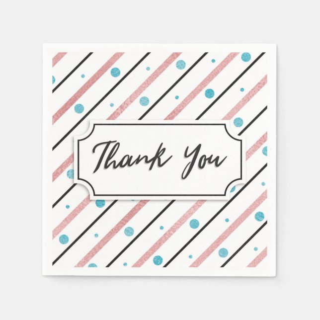 Vielen Dank Serviette (Vorderseite)