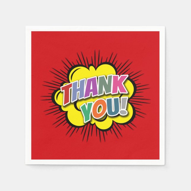 Vielen Dank Serviette (Vorderseite)