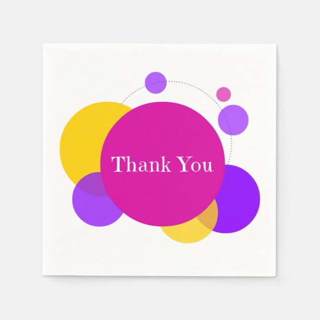 Vielen Dank Serviette (Vorderseite)