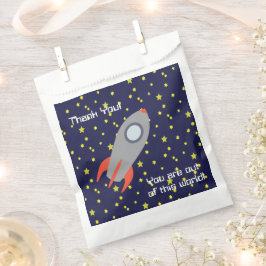 Vielen Dank, Sie sind aus diesem World Rocket Ship Geschenktütchen