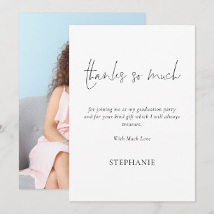 Vielen Dank, so viel Script Foto Abschluss Vielen  Karte