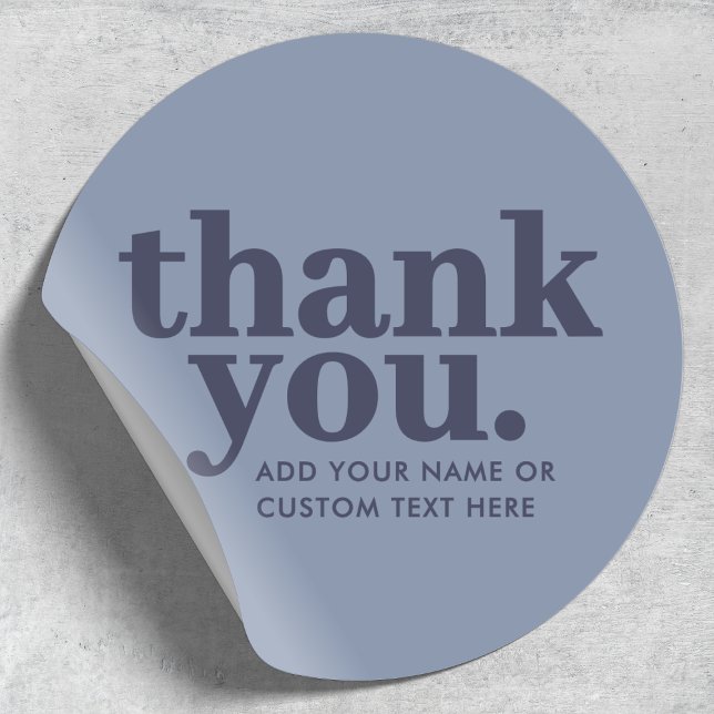 Vielen Dank, Sticker | Minimal Blue und Navy (Von Creator hochgeladen)