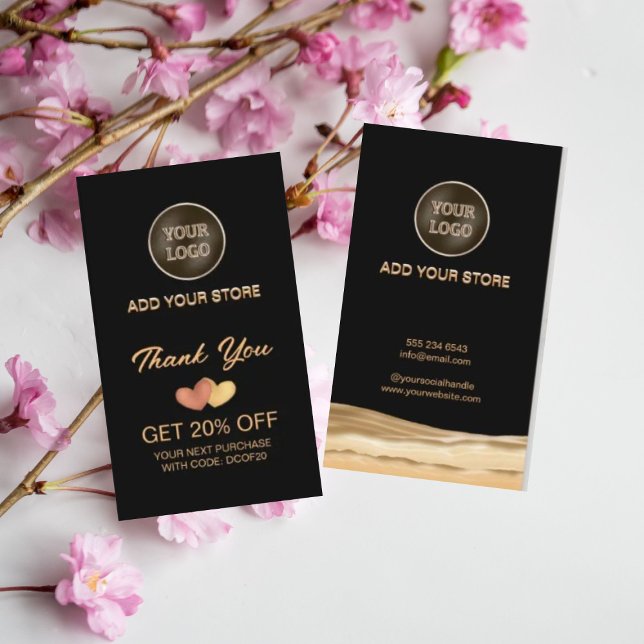 Vielen Dank Store Discount Card WIth Business Logo Rabattkarte (Von Creator hochgeladen)