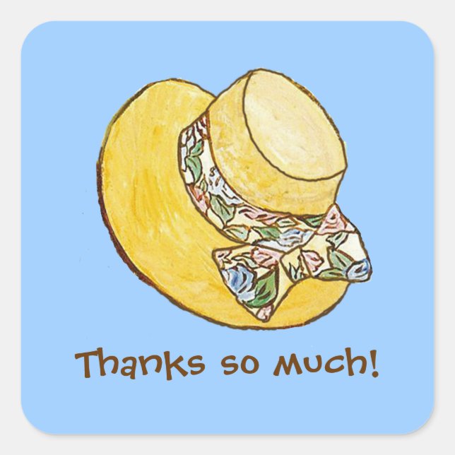 Vielen Dank, Straw Hat Sticker (Vorderseite)