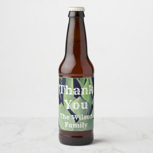 Vielen Dank Südwest Agave Pflanze Green Blätter Bierflaschenetikett