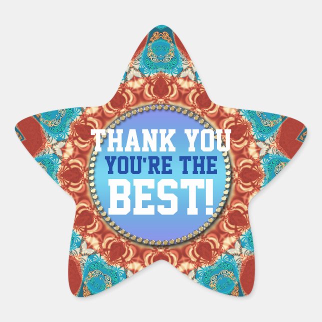 Vielen Dank Sunshine Mandala Custom Sticker (Vorderseite)