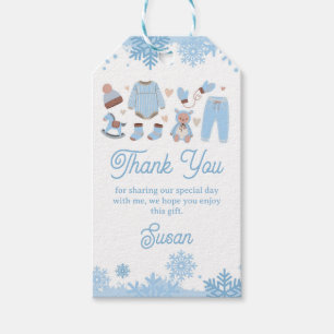 Vielen Dank Tags Blue Baby Es ist kalte Dusche Gef Geschenkanhänger