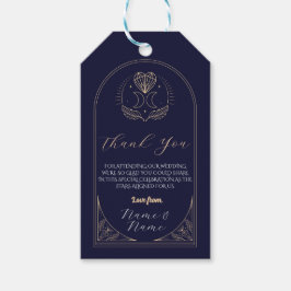 Vielen Dank Tags Tarot Wedding Stars Heart Moon Geschenkanhänger