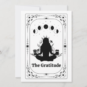 Vielen Dank Tarot Card Yoga Kaffee Lover Dankbarke Einladung