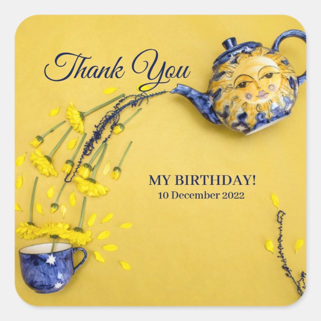 Vielen Dank, Tea Pot Sticker (Vorderseite)